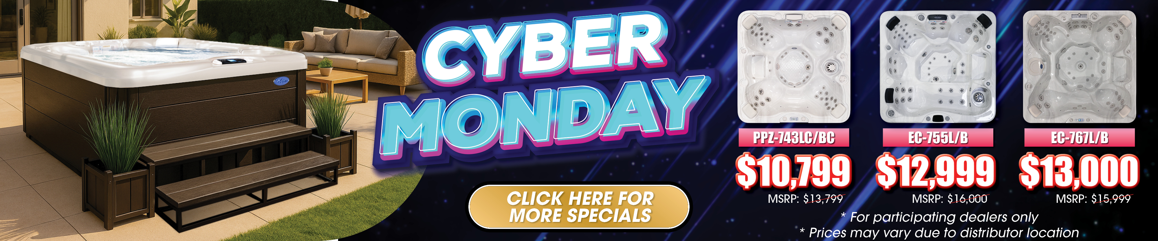 Calspas hot tub being used in a family setting - Arlington